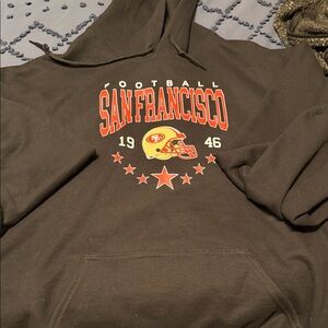 Gildan Black San Francisco Football Hoodie